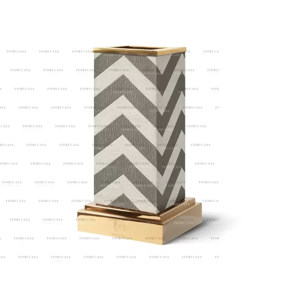 گلدان جناقی سفید طلایی-01