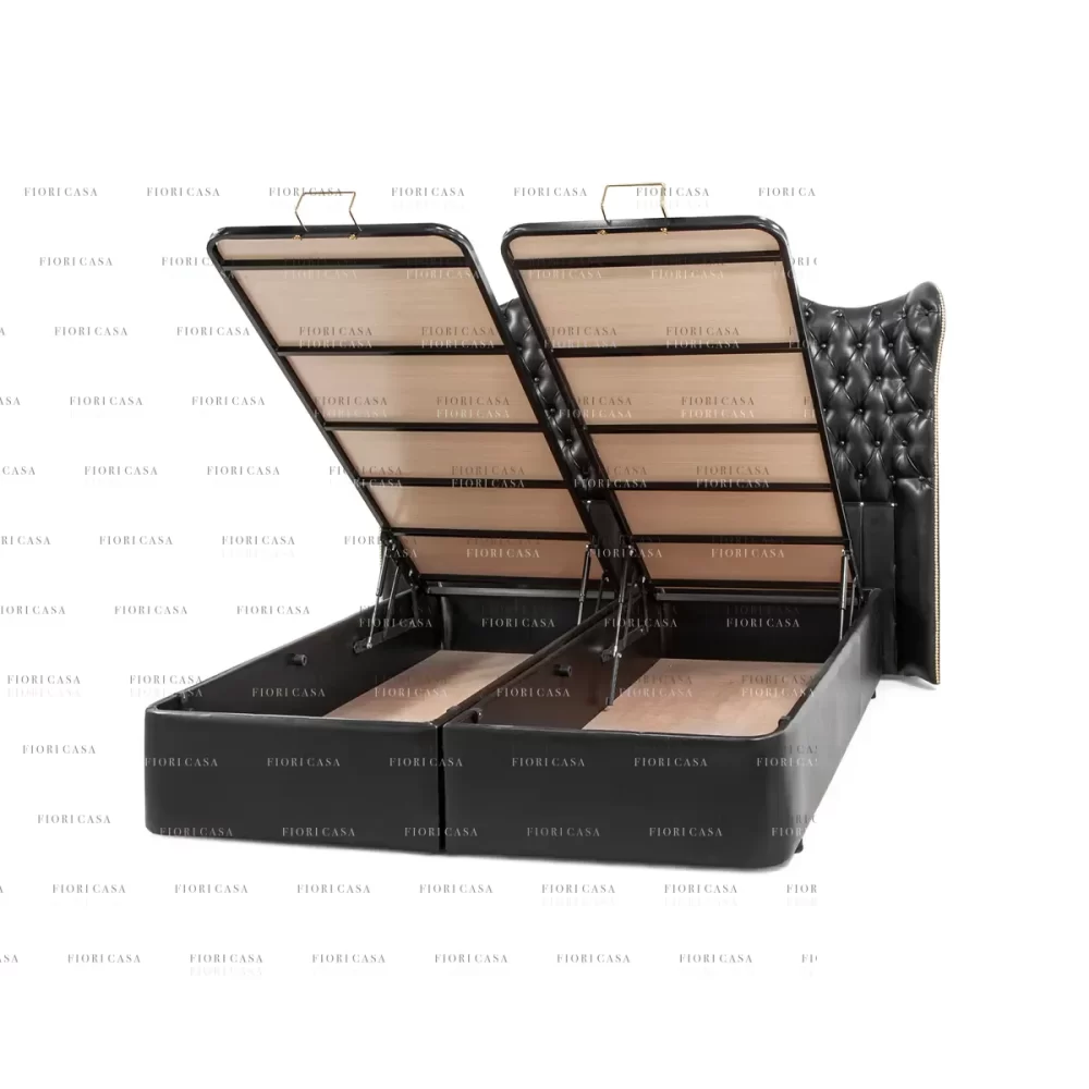 تخت خواب سایز 160 کلاسیک چرم-3